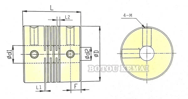 Beam Coupling For Servo Motor Dimensions