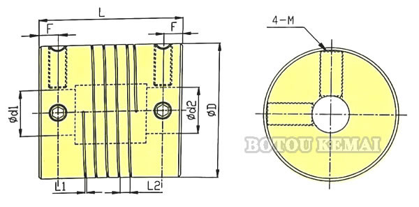 Single Beam Coupling Dimensions