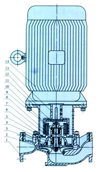 Vertical Magnetic Pumps structure