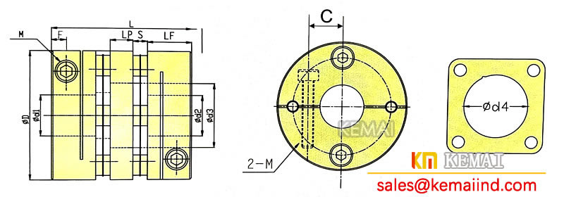 Double Disc Coupling Short Type Size
