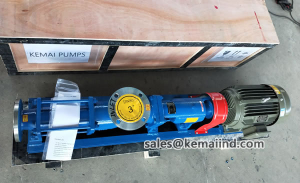 Single screw pump for sewage